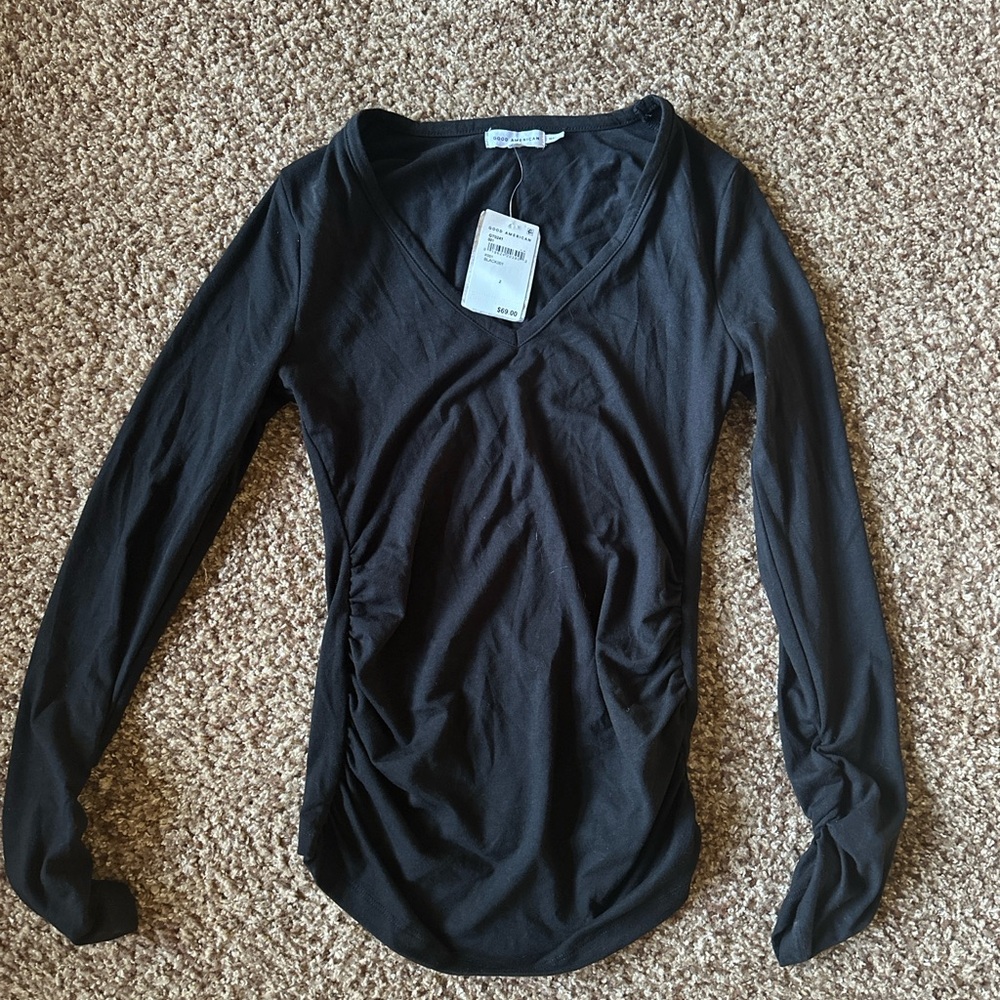 Good American Size 2 (Medium) L/S Top